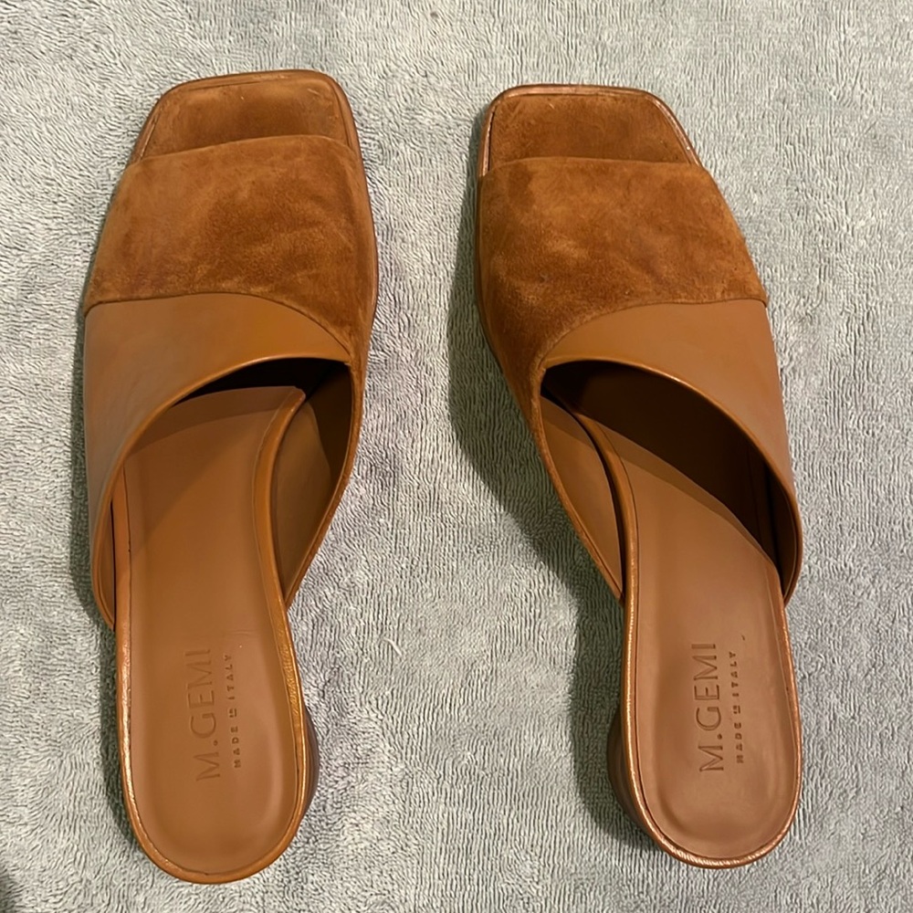 M Gemi The Ilaria mules (made in Italy) - tan
